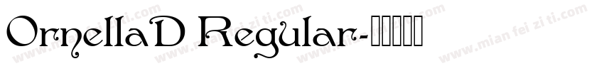 OrnellaD Regular字体转换